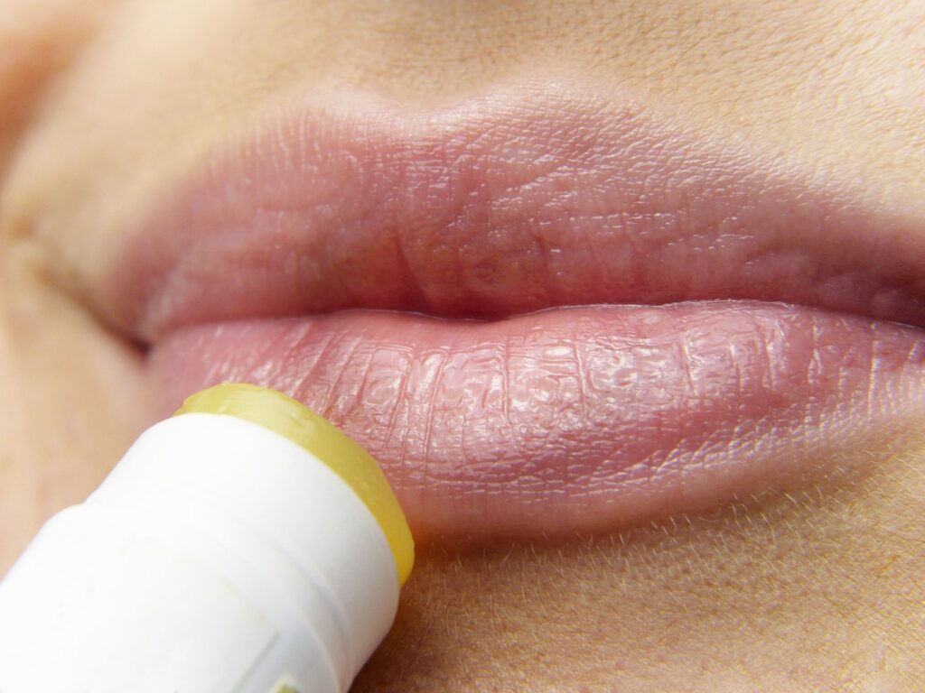 Baume à lèvres hydratant.